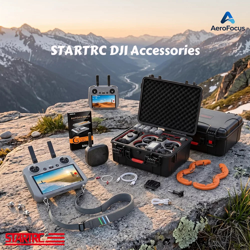 STARTRC drone accessories collection for DJI drones RC controllers and action cameras
