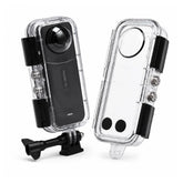 AeroFocus 45m dive housing for Insta360 X5 with tempered glass lens