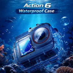 AeroFocus professional 70m waterproof diving case for DJI Osmo Action 6.