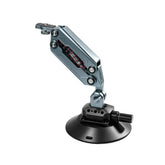AeroFocus 6-inch car shock absorber mount for Insta360 Luna Ultra with hydraulic damping and vacuum suction cup