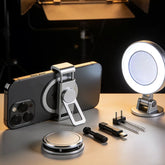 Smartphone vlogging accessories including magnetic mounts and fill lights for mobile creators.