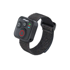 Wearable aMagisn Bluetooth remote controller for action cameras featuring a durable and adjustable nylon wrist strap for hands-free vlogging.