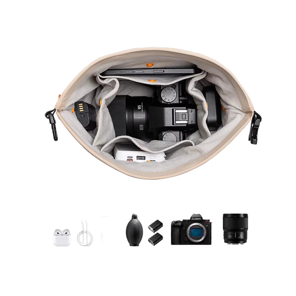AeroFocus 2026 New Cloud Roll mirrorless camera bag for Canon R8 and R5.