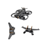 STARTRC DJI Avata 2 tail wing and battery protector in grey and orange.