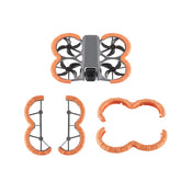 STARTRC DJI Avata 360 bumper guard invisible protection ring in orange.