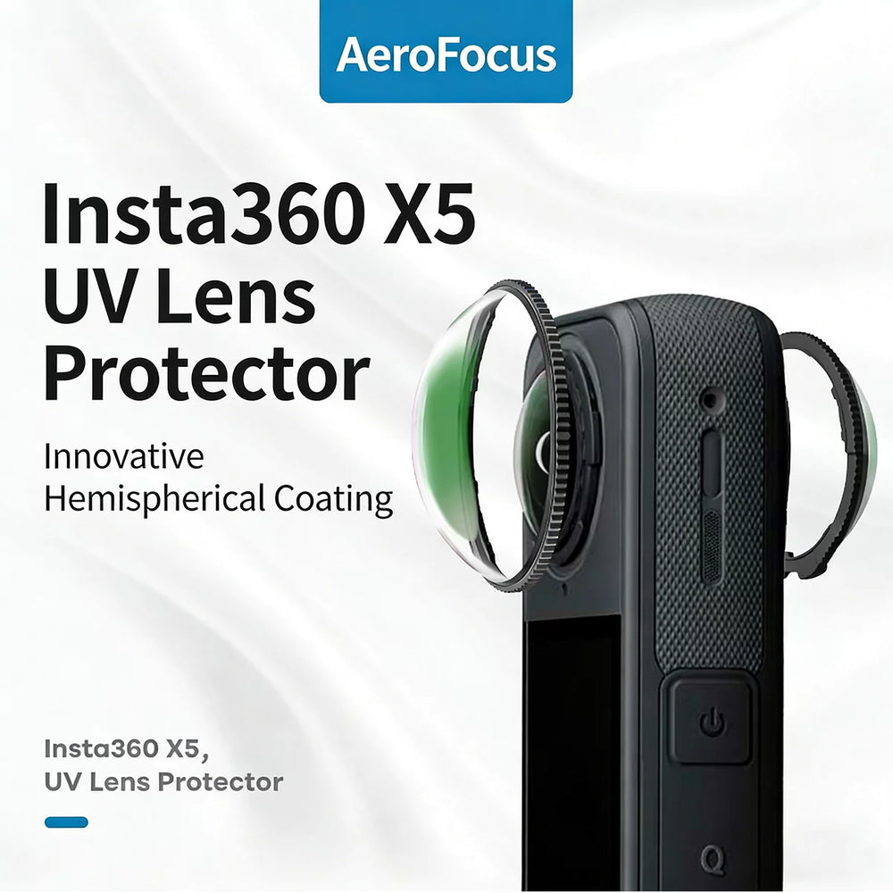 MECORIGHT premium HD UV lens protector for Insta360 X5 / X4 Air.