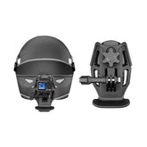 STARTRC universal motorcycle helmet camera mount clamp with triple locking system.