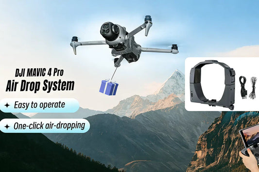 DJI Mavic 4 Pro drone payload drop for fishing delivery and creative aerial use