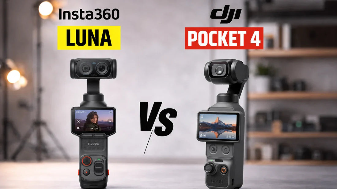 Insta360 Luna Ultra vs DJI Osmo Pocket 4 comparison cover for compact gimbal camera buyers