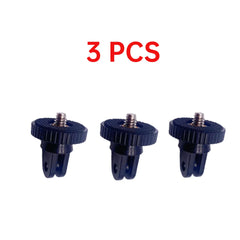 Bulk set of 3 classic action camera to 1/4 screw adapters.