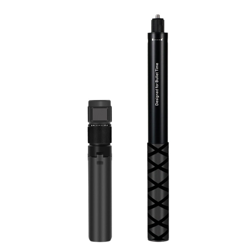 Invisible selfie stick for travel sports and action shooting