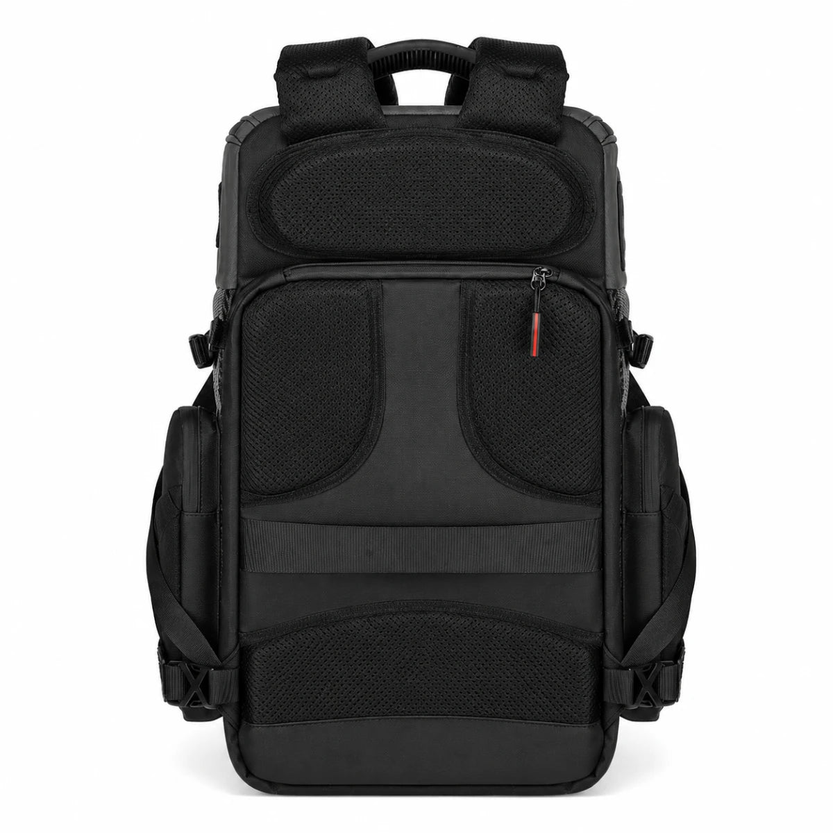 40L FPV drone and camera backpack side view with side storage pocket