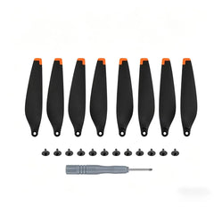 Black propellers with orange tips for DJI Mini 4 Pro / Mini 3 Pro.
