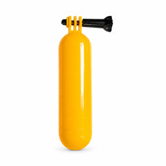 Yellow floating hand grip for action cameras single product view