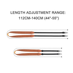 Length adjustment range (110cm to 140cm) of the DJI RC lanyard.