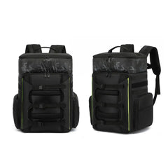 AeroFocus 33L FPV drone backpack in black with green trim