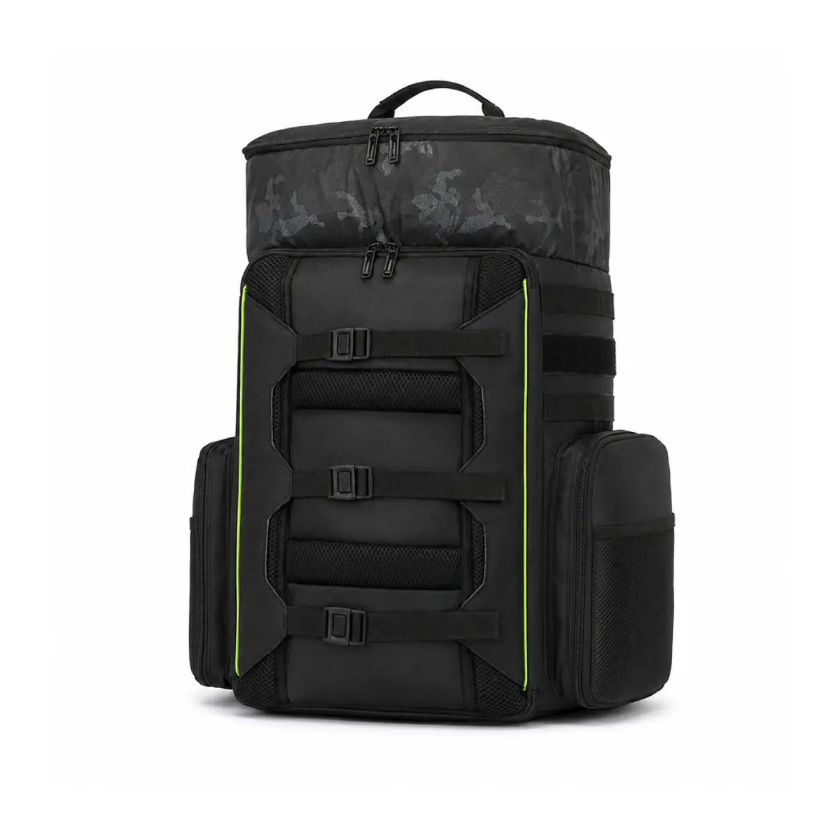 AeroFocus 33L FPV drone backpack right side view with outdoor gear storage details