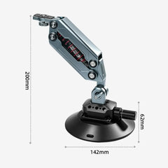 AeroFocus car shock absorber camera mount dimensions with 142 mm suction cup and 200 mm height