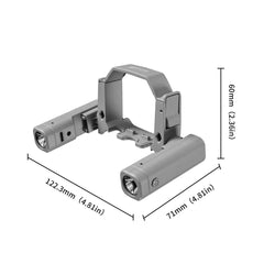 AeroFocus DJI Mini 4 Pro dual searchlight dimensions 122.3 by 71 by 60 millimeters
