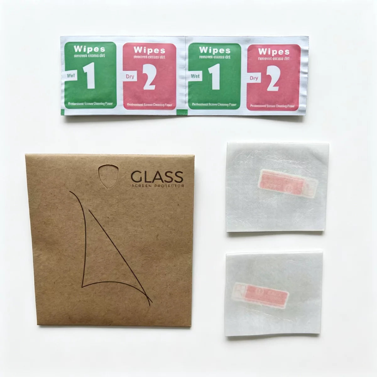 Double pack DJI OSMO Mobile 8P tempered glass screen protector package contents