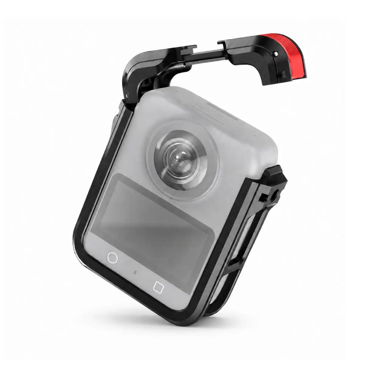 Quick-lock buckle on the AeroFocus DJI Osmo 360 2 camera cage