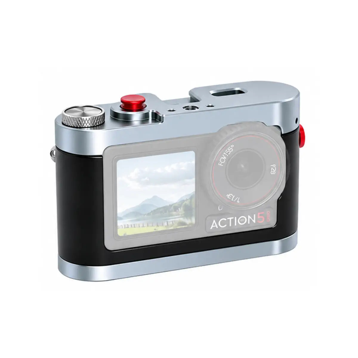 AeroFocus metal expansion cage for DJI Osmo Action 5 Pro Action 4 and Action 3 main product image