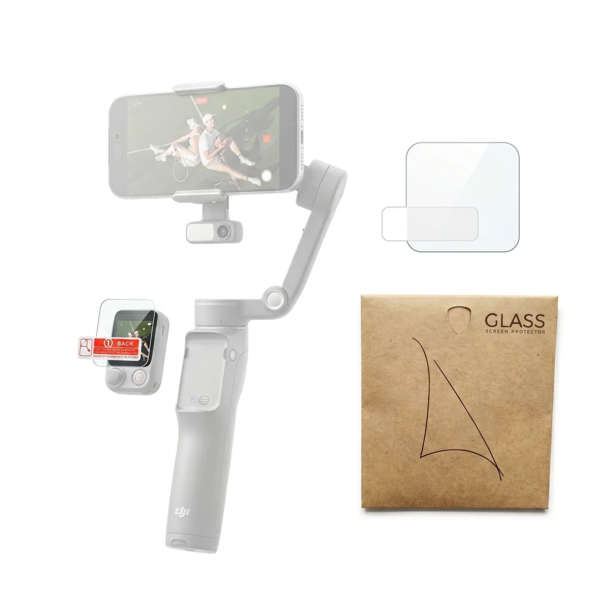 DJI OSMO Mobile 8P tempered glass screen protector main product image