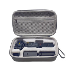 AeroFocus DJI Osmo Pocket 4P carrying case storage layout for camera battery handle tripod and fill light