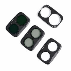 AeroFocus DJI Osmo Pocket 4P magnetic filter kit contents with filter base, CPL, Black Mist 1/4 and VND1-5 filters