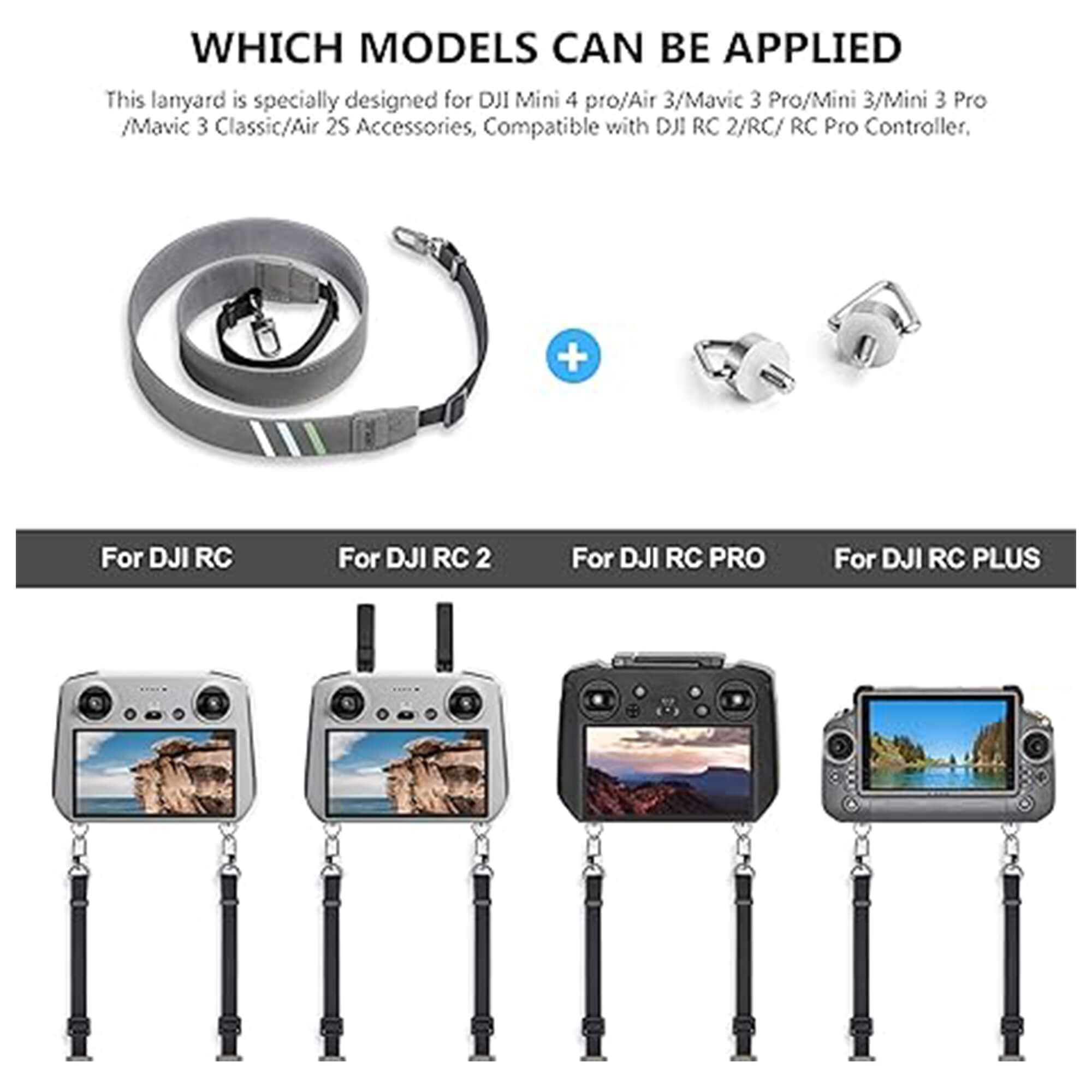 STARTRC neck strap used with DJI RC controller during drone flight