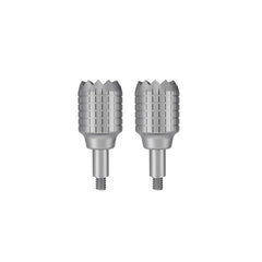 Gray aluminum thumb sticks for DJI RC Pro professional drone controller