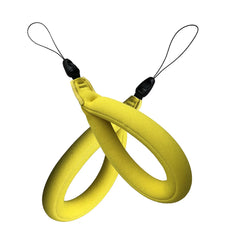 AeroFocus yellow floating camera wrist strap with buoyant hand strap design