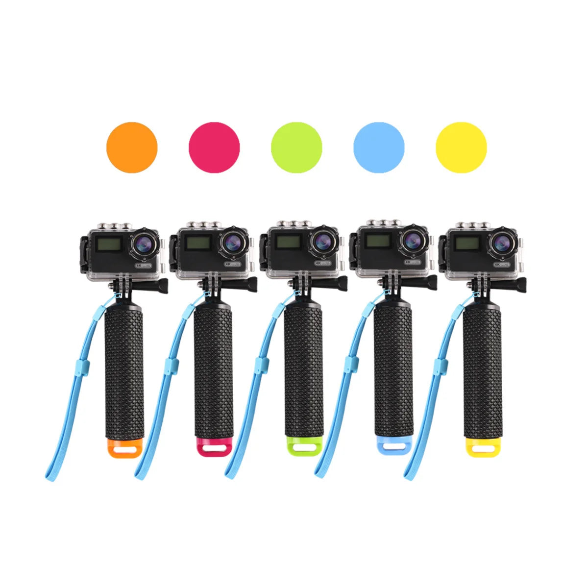 Floating selfie stick for action camera waterproof grip for GoPro DJI Action Insta360