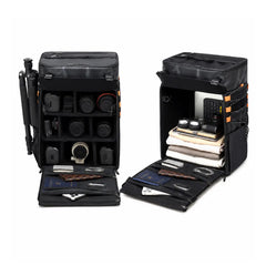 AeroFocus FPV drone backpack interior with removable padded dividers for drones cameras and accessories