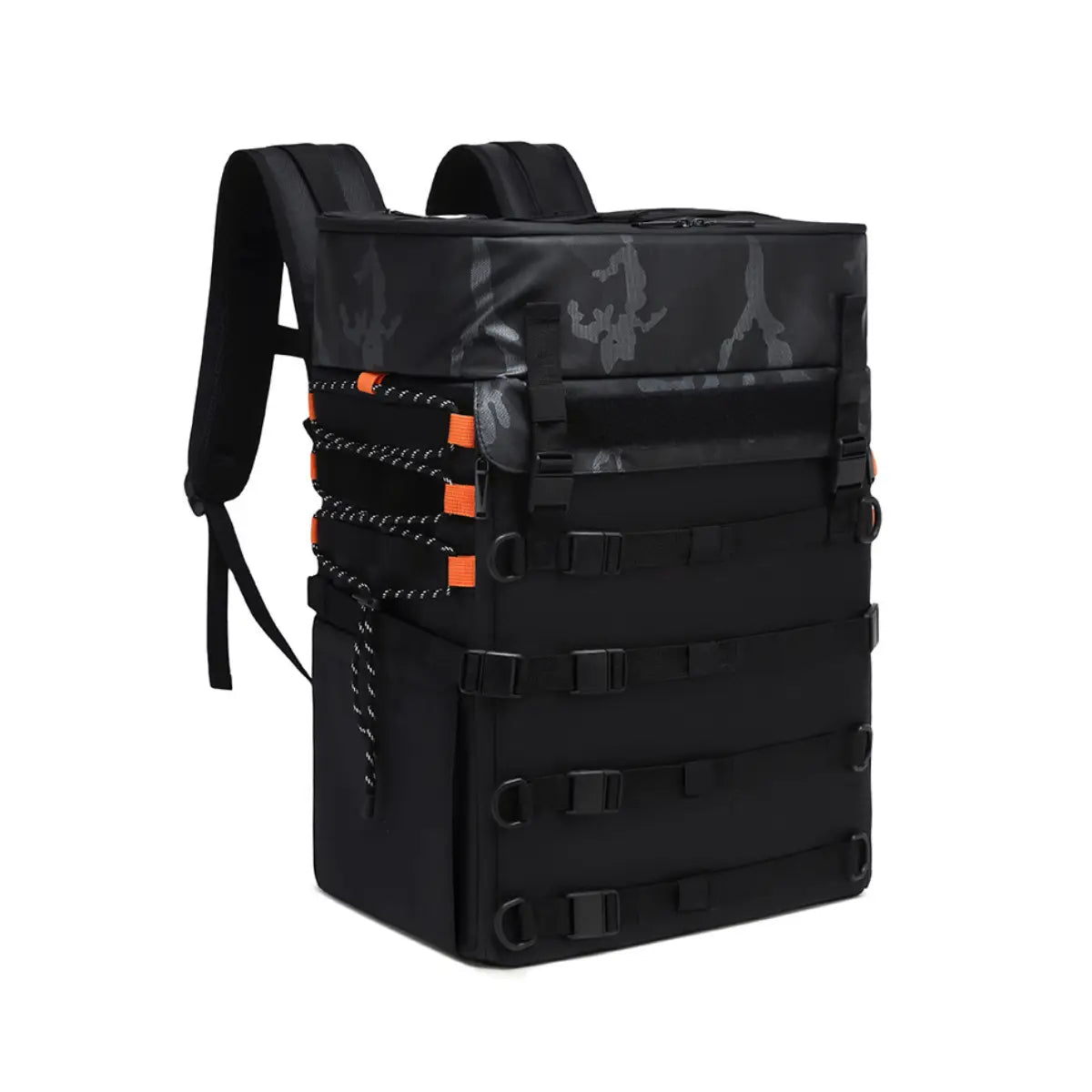 AeroFocus black FPV drone photography backpack with removable dividers and external drone carrying system