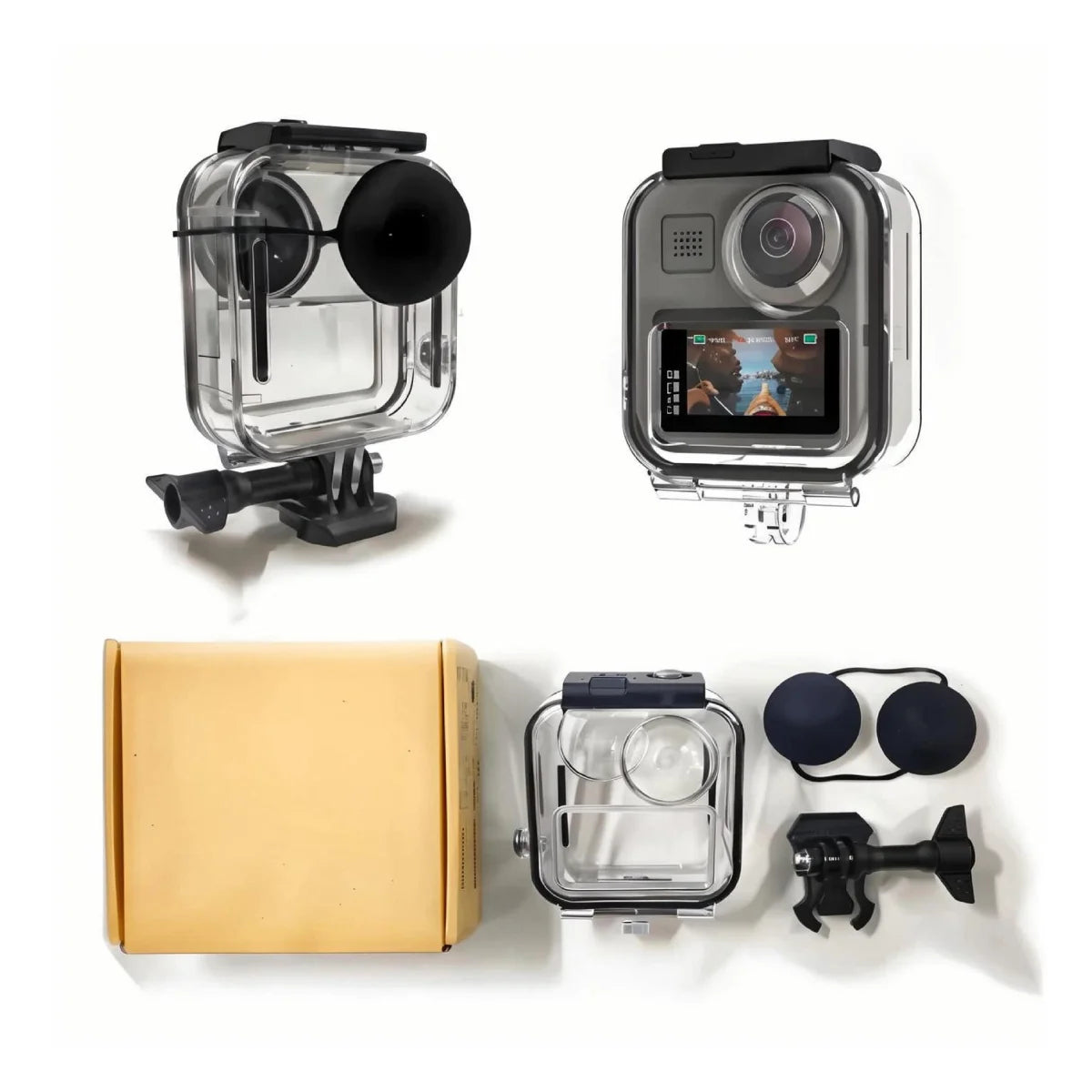 AeroFocus professional 45m diving housing for GoPro MAX.