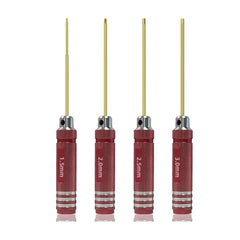 Red titanium hex screwdriver set durable RC repair tool