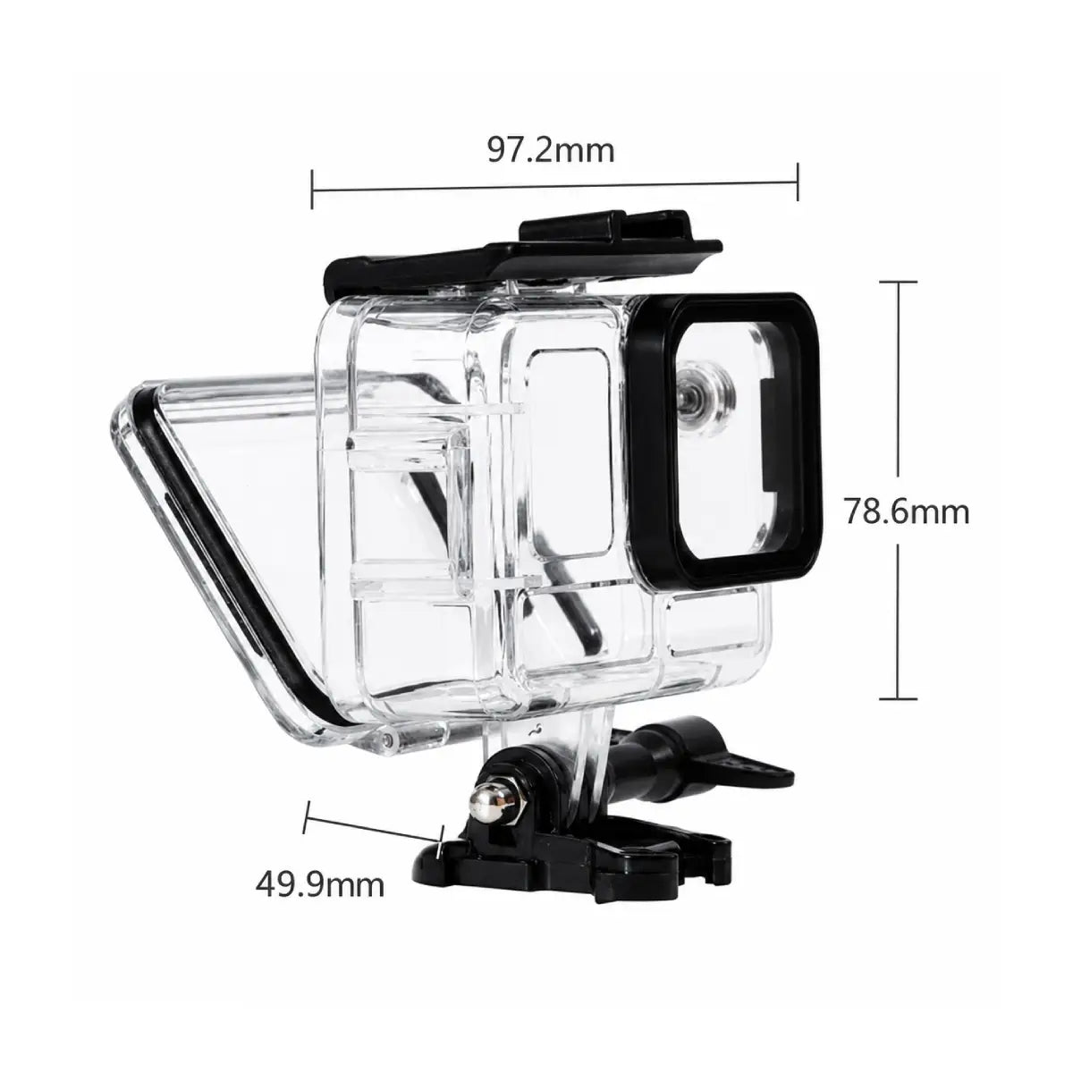 AeroFocus Insta360 Ace Pro 2 dive housing dimensions 97.2 by 78.6 by 49.9 millimeters