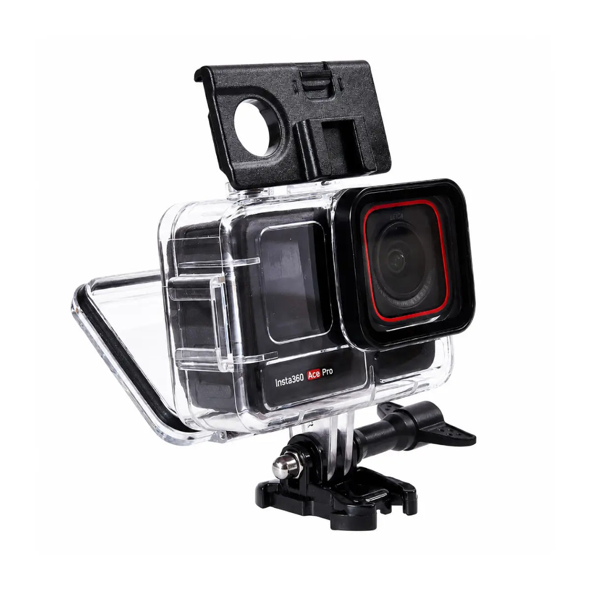 AeroFocus Insta360 Ace Pro 2 waterproof case with secure three-stage buckle lock