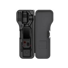 AeroFocus Obsidian Black protective case custom-fitted for the Insta360 Luna Ultra camera