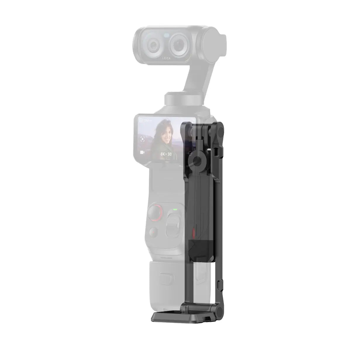 AeroFocus black magnetic foldable tripod for Insta360 Luna Ultra and DJI Pocket serie