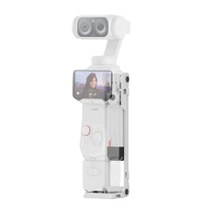 AeroFocus white magnetic foldable tripod for Insta360 Luna Ultra and DJI Pocket series