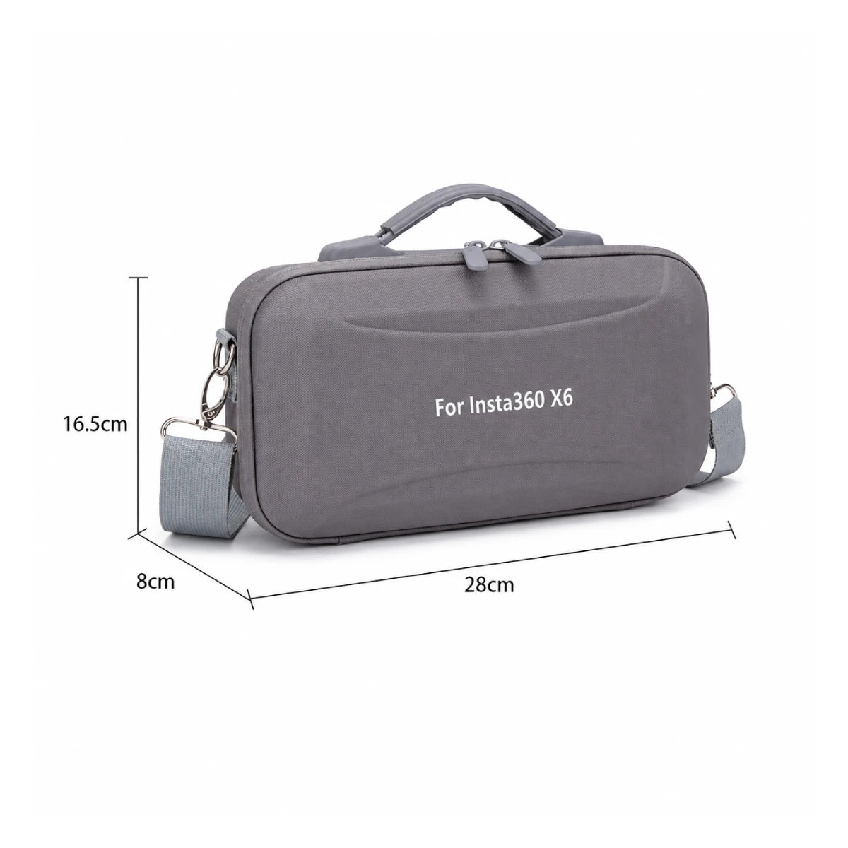 AeroFocus Insta360 X6 carrying case dimensions 28.5 × 16.5 × 9 cm
