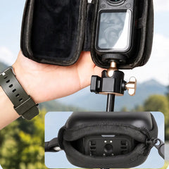 Half-open zipper design on the AeroFocus Insta360 X6 camera-only case