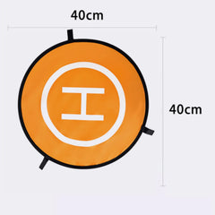Dimensional diagram showing 40cm and 55cm diameter options for Aerofocus landing pad