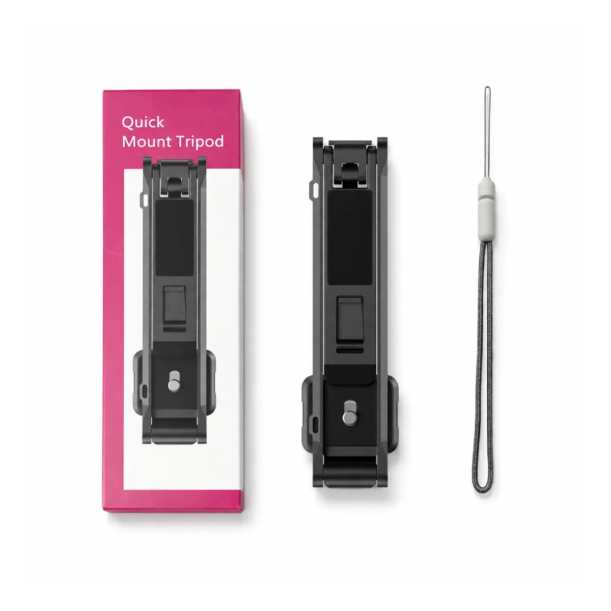 AeroFocus magnetic foldable tripod package with tripod lanyard and retail box