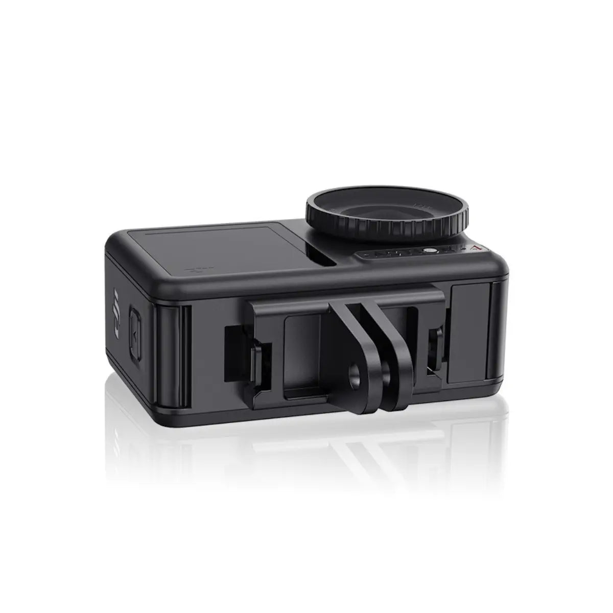 AeroFocus magnetic quick-release adapter installed on the bottom of a compatible DJI camera