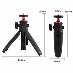 AeroFocus mini action camera tripod with compact product dimensions