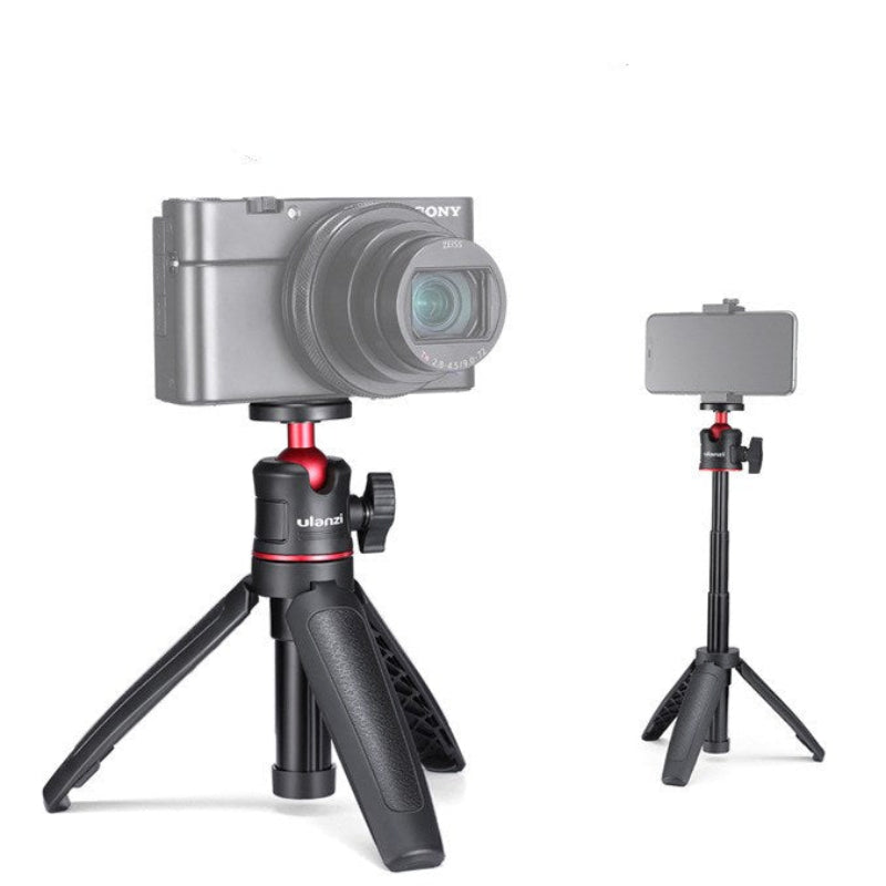 AeroFocus mini desktop tripod and selfie stick for smartphones and action cameras