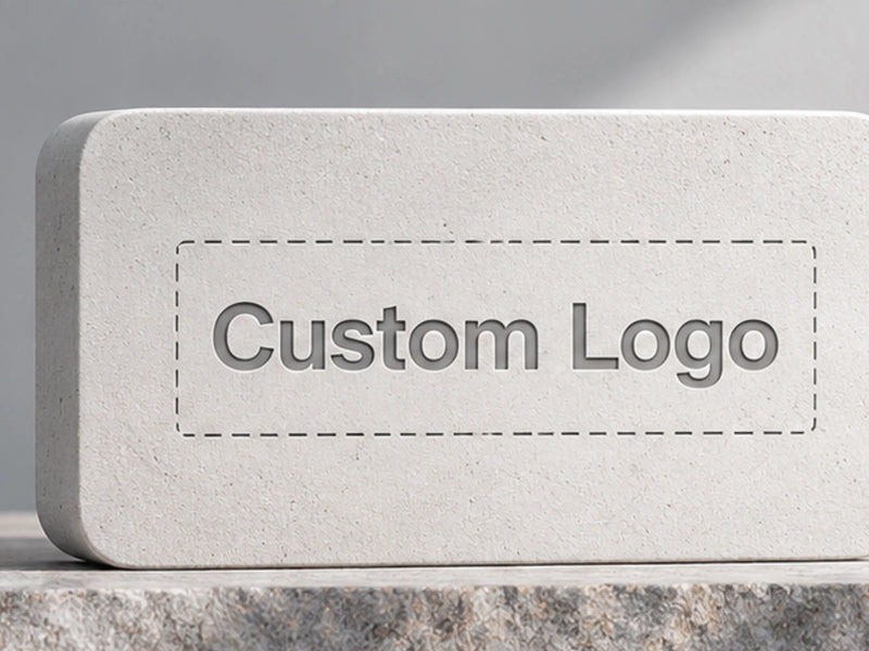 Custom white logo branding on protective hard cases, EVA carrying cases and camera backpacks.